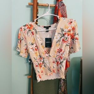 Forever 21 floral blouse